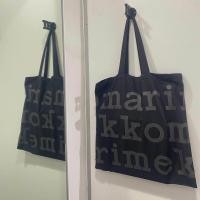 ราคา Marimekko logo tote bag in all black ของแท้100 (21069920146)