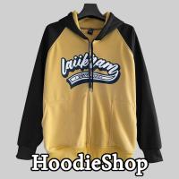 ราคา ซิปเหล็ก เสื้อกันหนาว Laiikram เสื้อฮู้ด เสื้อแขนยาว เสื้อกันหนาวมีฮู้ด เสื้อคลุม Street ฮู้ดดี้ Hoodie (19540005706)