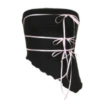 ราคา เสื้อครอปแบนเดจผูกโบว์น่ารักไม่มีสายคาดเอวเสื้อทรงตรงลำลองสไตล์ฮาราจูกุแนววินเทจ Y2k ฤดูร้อนสำหรับผู้หญิง (21341344965)