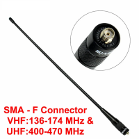 ราคา เสาอากาศวอล์คกี้ ทอล์คกี้ SMA F คลื่นความถี่ VHF UHF Dual Band 144 430MHz สำหรับ Kenwood Baofeng 5R UV 888S UV82เครื่องรับส่งวิทยุ (21433392376)