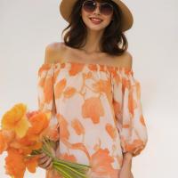 ราคา BRANCHÉ S L แขนยาว ลายดอกไม้ ครอปเปิดไหล่ ชุดไปทะเล เสื้อเกาะอก เสื้อครอปปาดไหล่ เสื้อไปทะเล ใส่เที่ยว เสื้อปาดไหล่ 2401016700101 (21392807412)