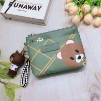 ราคา P318 กระเป๋าสตางค์ กระเป๋าสตางค์ผู้หญิง กระเป๋าสตางค์ใบสั้นซื้อกระเป๋าแถมพวงกุญแจมี3 ซิปใส่เหรียญใส่บัตรได้ค่ะใส่ลื่น กระเป๋าน่ารัก (21423089372)