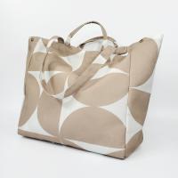 ราคา Lilly bag กระเป๋าสะพายผ้าแคนวาสลาย Minimal สีครีม น้ำตาล (21448572142)