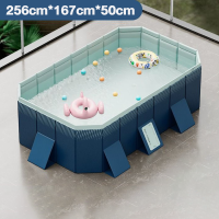 ราคา Vimmnb สระว่ายน้ำครอบครัว สระว่ายน้ำพับได้ สระว่ายน้ำไม่เป่าลม ไม่ต้องเป่าลมหนา4ชั้น PVC 2ชั้น (21420291407)