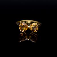 ราคา แหวนพลอยของแท้ พลอยซิทรินแท้ หัวใจ Citrine ตัวเรือนเงินแท้92 5 ชุบทองคำ พลอยสีเหลืองเข้ม ไซด์นิ้ว 49 หรือ เบอร์ 5 US พลอยแท้จากประเทศบราซิล (21387831435)