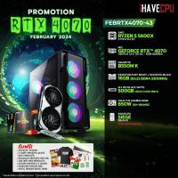ราคา iHAVECPU คอมประกอบ FEBRTX4070 43 AMD RYZEN 5 5600X 3 7GHz 6C 12T MSI GEFORCE RTX 4070 VENTUS 2X E 12G OC 12GB GDDR6X GIGABYTE B550M K REV 1 1 KINGSTON FURY BEAST x iHAVECPU 16GB 8x2 DDR4 3200MHz BLACK