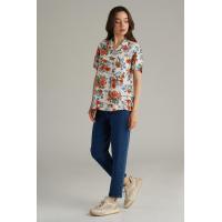 ราคา Mc jeans เสื้อเชิ้ต เสื้อฮาวายแขนสั้นผู้หญิง สีครีม พิมพ์ลาย MWSZ226 (21405606398)
