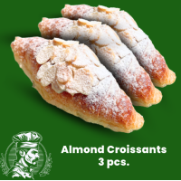 ราคา ครัวซองต์อัลม่อน ครัวซองต์ฝรั่งเศส Almond Croissants 3ชิ้น ครัวซองเนยสด (21431844411)