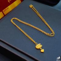 ราคา สร้อยคอทองคำแท้ครึ่งสลึง ลายระย้า จี้ดาว จี้หัวใจ จี้โอซี หนัก 1 9 กรัม ทองคำแท้ 96 5 ขายได้ จำนำได้ มีใบรับประกัน (7689756670)