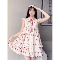 ราคา เดรสสั้นลายเชอรี่น่ารักป้ายYPY (21394550596)