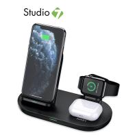 Aukey 3in1 Wireless Charging Station Stand แท่นชาร์จไร้สาย รุ่น LC-A3