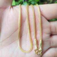 ราคา สร้อยคอทองเหลืองแท้2สลึงลาย4เสาขนาด2มิลยาว18นิ้ว (16282083948)