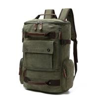 ราคา กระเป๋าเป้สะพายหลัง กระเป๋าเป้แฟชั่น กระเป๋าเป้ผู้ชาย กระเป๋าเป้ Notebook ใส่ได้ถึง15 6 นิ้ว กระเป๋าเป้ เเนววินเทจ ผ้าCanvas (8412812064)