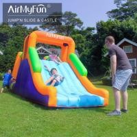 ราคา สระว่ายน้ำเป่าลม เป่าลมสไลเดอร์ สไลเดอร์เป่าลม บ้านลมเด็ก เป่าลมปราสาท Inflatable Water Bounce House for Kids with Long Slide and Ball Pool Kids Bouncy Playhouse for Outdoor or Indoor (21230816697)