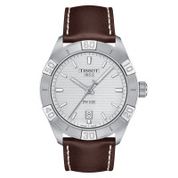 ราคา Tissot PR 100 Sport Gent Quartz ทิสโซต์ พี อาร์ 100 สปอร์ต เจนท์ สีเงิน น้ำตาล T1016101603100 นาฬิกาสำหรับผู้ชาย (6244698074)