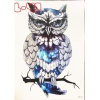 ราคา TATTOO Japan Style สติกเกอร์ลอกน้ำ ลายนกฮูก สไตล์ญี่ปุ่น (14012440880)