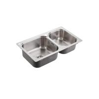 ราคา KOHLER LISON 1 5 BOWL อ่างล้างจานสแตนเลส 1 หลุมครึ่ง รุ่น ลิซซัน K 99359X 2CD NA (12491028063)