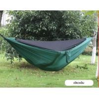 ราคา เปลสนาม เปลญวน เปลแค้มปิ้ง ผ้าหนา มาพร้อมมุ้งกันยุง (14554410930)