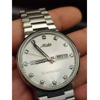 ราคา นาฬิกาออโตเมติก มิโด้ รุ่น Commander สีขาวเงิน สแตนเลสแท้ สายฝั่ง ขนาด 38 mm รับประกันภาพถ่ายจากสินค้าจริง (12446355273)