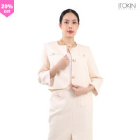 ราคา ITOKIN เสื้อเบลเซอร์ครอปผ้าทวีต W5J023 (20470041813)