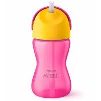 ราคา พร้อมส่งหัดดื่มPhilips AVENT Bendy Straw Cup 10oz สีชมพู (15846798255)