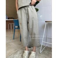ราคา กางเกงขายาว ขาตรง เอวยืด สีพาสเทล (20608305122)