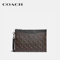 ราคา COACH กระเป๋าถือผู้ชายรุ่น Hitch Pouch With Horse And Carriage Print สีน้ำตาล 4903 A7U (13957160795)