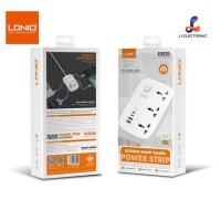 ราคา ของแท้100 LDNIO SC3416 ปลั๊กพ่วง ปลั๊กไฟ 3Socketรองรับ65W PD3 0 60W QC3 0 Fast chargeชาร์จเร็ว กำลังไฟ 3250W สายยาว 2เมตร SC3416 (19941546547)