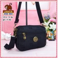 ราคา LINGKUB kk904 ผ้าทอใบเล็ก8นิ้ว กระเป๋าผู้หญิง กระเป๋าสะพาย 5ช่องซิป (16954743270)