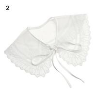 ราคา แฟชั่นใหม่ เสื้อ คอปก ปรับเสื้อผ้า ดอกไม้ปัก ปลอกคอปลอมที่ถอดออกได้ ลูกไม้ปลอมปก ครึ่งปกเสื้อ มินิเคป (15999551621)