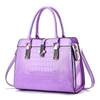 ราคา H0011 กระเป๋าถือ กระเป๋าสะพายข้าง แฟชั่นผู้หญิง หนังแก้ว สายหนัง ปรับสายได้ ใบใหญ่ ลายหนังจระเข้ 12 นิ้ว หนัง PU กระเป๋าไปทำงาน ใบใหญ่ (20581692898)