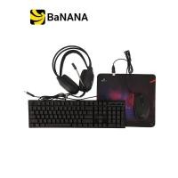 ราคา TECHPRO Gaming Combo Pack FV Q809 LED 4 in 1 Black by Banana IT (17177912901)