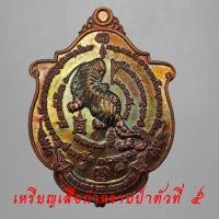 ราคา เหรียญเสือหัวขาด กำราบป่า หลวงพ่อไฉน ฉันทสาโร วัดคณากรบูรพาจารย์ ตัวที่5 (10412474069)