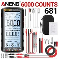 ราคา Aneng 681ดิจิตอลชาร์จได้ มัลติมิเตอร์แบบไม่สัมผัสเครื่องทดสอบแรงดันไฟฟ้า ac dc เครื่องทดสอบกระแสไฟฟ้าหน้าจอ LCD (21170987966)