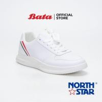 ราคา Bata North Star Mens Lace up Sneakers รองเท้าผ้าใบสำหรับผู้ชาย รุ่น Dark สีขาว 8211022 (7613872727)