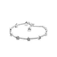 ราคา ของแท้ 100 Pandora Bracelet กำไล star of the sky สร้อยข้อมือ เตรียมประเทศไทยเพื่อจัดส่ง บรรจุภัณฑ์กล่องของขวัญจัดส่ง (21425261456)