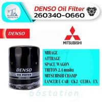ราคา Denso ไส้กรองน้ำมันเครื่อง เบอร์ 260340 0660 สำหรับรถยนต์ MITSUBISHI MIRAGE ATTRAGE TRITON 2 4 LANCER (15594858323)