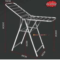 ราคา ราวตากผ้าสแตนเลส ราวตากผ้าพับได้ LTP01 ราวตากผ้ากางออกได้ (21300664714)