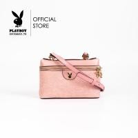 ราคา Playboy กระเป๋าสะพายข้างผู้หญิง ลิขสิทธิ์แท้ รุ่น ST B241PB556 ดีไซน์กระเป๋าขอบโค้งซิปอ้อมฝา มี 2 สี สีน้ำเงินและสีฟ้า (21426871553)