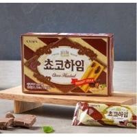 ราคา ขนมเกาหลี ล็อตใหม่ เวเฟอร์สอดไส้ช็อกโกแลตเฮเซลนัท และ ไวท์ไฮม์ครีม Crown Choco Heim 쵸코하임 크라운 47g และ 142g พร้อมส่ง (20927460918)