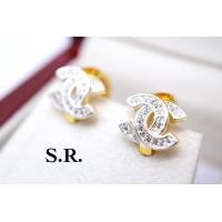 ราคา ต่างหูทองคำฝังเพชร นำเข้าเพชรเม็ดละ 0 05 กะรัต น้ำ100 ฝังไข่ปลา พร้อมใบรับรองสินค้า เคลือบทองคำแท้100 (2864848334)