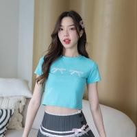 ราคา JARINYA เสื้อยืดครอปผ้าเนื้อเด้ง งานปักเพชร สกรีนกากเพชร สวยวิ้งๆ ไม่ย้วย ไม่หด ยับยาก ผ้าเกรดดีสุด (21392732899)