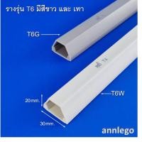 ราคา รางเก็บสายไฟ สายโทรศัพท์ สีขาว สีเทา ยี่ห้อ PRI รุ่น T PRI Type T ยาว 1 เมตร (17242936973)