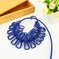 ราคา ราวตากผ้าแบบพกพาที่มีคลิป12นิ้วราวตากผ้าแบบยืดหดได้เชือกแขวนผ้าราวตากสำหรับกลางแจ้ง (21359236645)