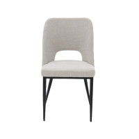 ราคา SB Design Square SB FURNITURE เก้าอี้เหล็กเบาะผ้า รุ่น Eilli สีครีม 50x57x87 ซม (20265955772)