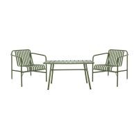 ราคา INDEX LIVING MALL ชุดโต๊ะสนาม 2 ที่นั่ง รุ่นกอตแลนด์ ขนาด 90 ซม สีเขียว (21328798771)