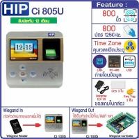 ราคา HIP Ci805U เครื่องสแกนลายนิ้วมือและอ่านบัตรเพื่อบันทึกเวลาและควบคุมประตู มีVDOสอนการใช้ งานทุกขั้นตอน (21400953386)