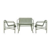 ราคา INDEX LIVING MALL ชุดโต๊ะสนาม 4 ที่นั่ง รุ่นกอตแลนด์ สีเขียว (21324653542)