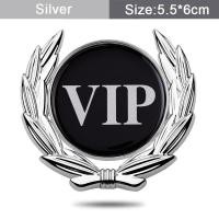 ราคา กล่องท้ายอัตโนมัติ VIP สีเงินตกแต่งป้ายติดตัวถังสติ๊กเกอร์โลโก้รถโลหะสำหรับรถจี๊ปเปอโยต์ฮอนด้าซับารุ KIA Lexus Audi Chevrolet Suzuki (19768159231)