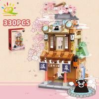 ราคา Huiqibao โมเดลบ้านบะหมี่ญี่ปุ่นขนาดเล็กสำหรับเด็กบล็อกตัวต่อแบบ DIY น้ำพุร้อนซูชิร้านอิฐของเล่นสำหรับเด็ก (21358502915)